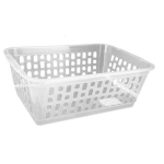 Plastic Basket, Natural Colour, 37x26x15cm